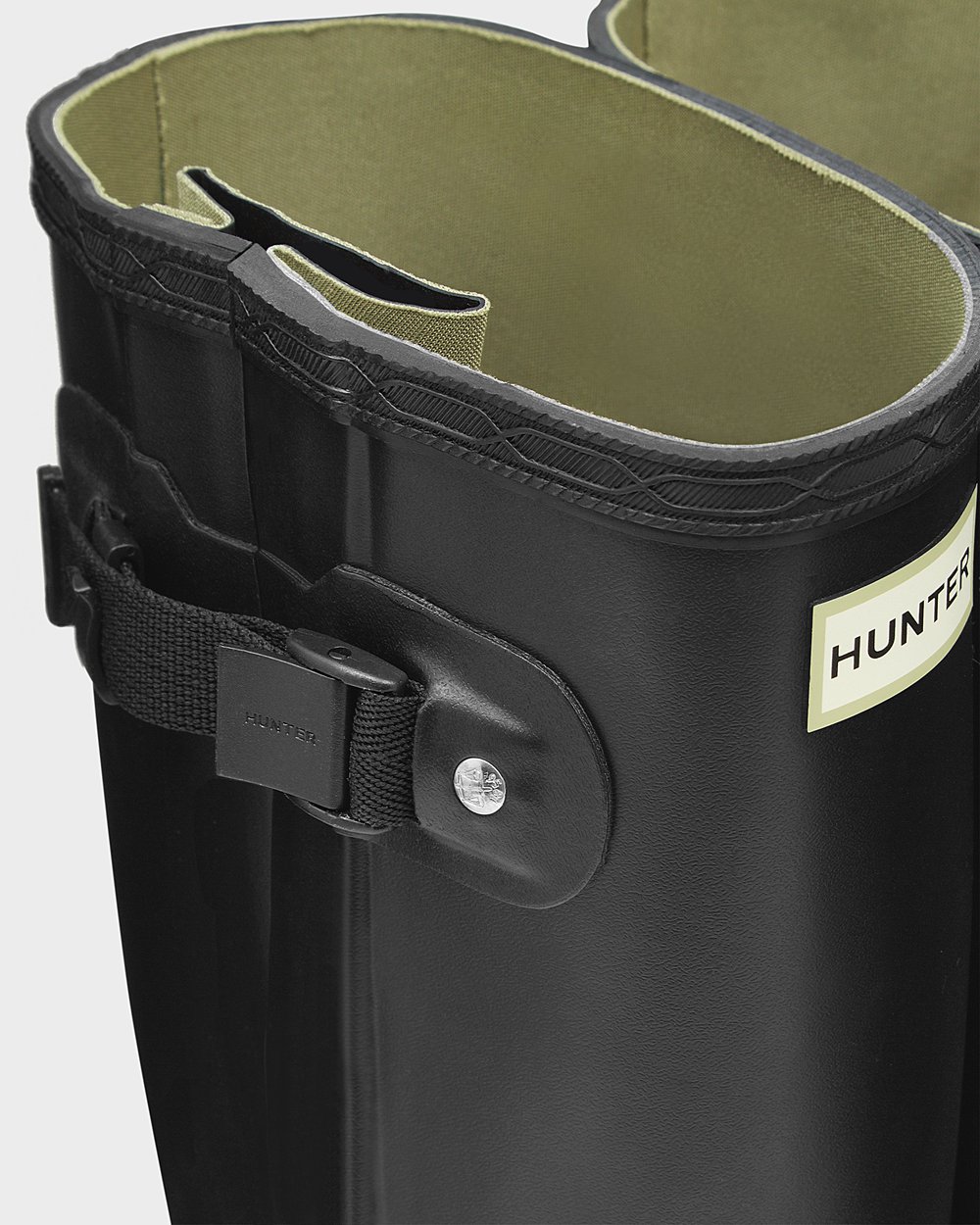 Galochas Altas Hunter Homem Pretas - Norris Field Side Adjustable - 31RLGWJQV